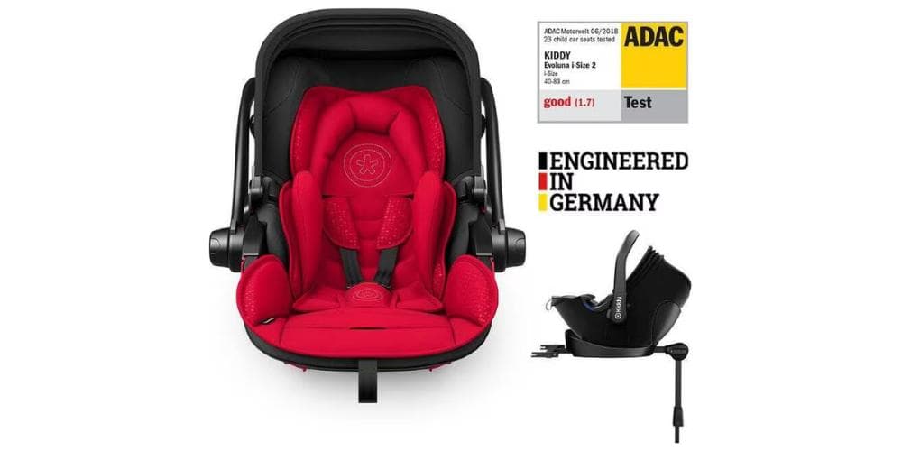 Kiddy Evoluna i-size 2 40-83 cm s výsledkom ADAC testu.
